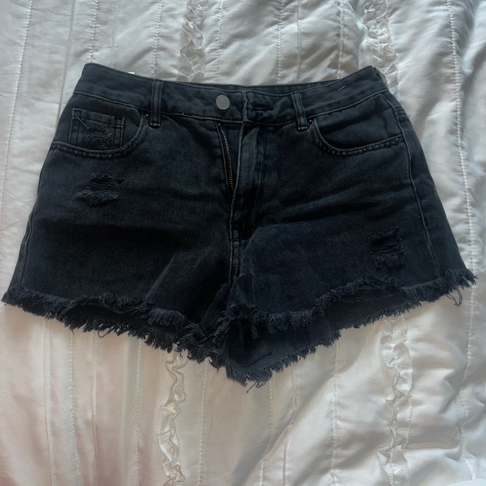black pacsun jean shorts